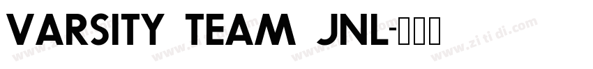 Varsity Team JNL字体转换